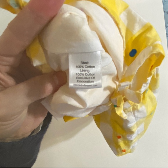 Hanna Andersson Yellow Toddler Jumper Plaid with Pokka Dots Size 18-24 Months - Picture 7 of 7